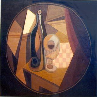 Una pintura que ilustra un mural en exhibición en el Museo de Ralli